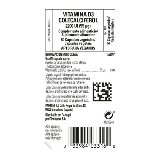 Solgar Vitamine D3 2200 Ui (cholécalciférol) 50 Caps