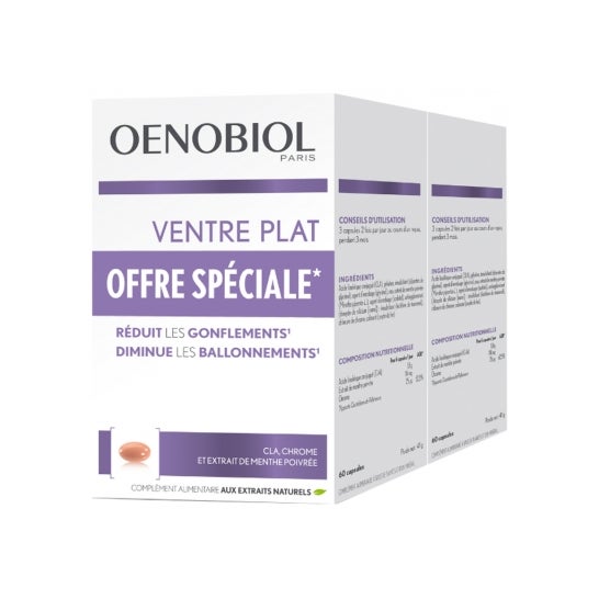 Oenobiol Ventre Plat 2x60 Capsules