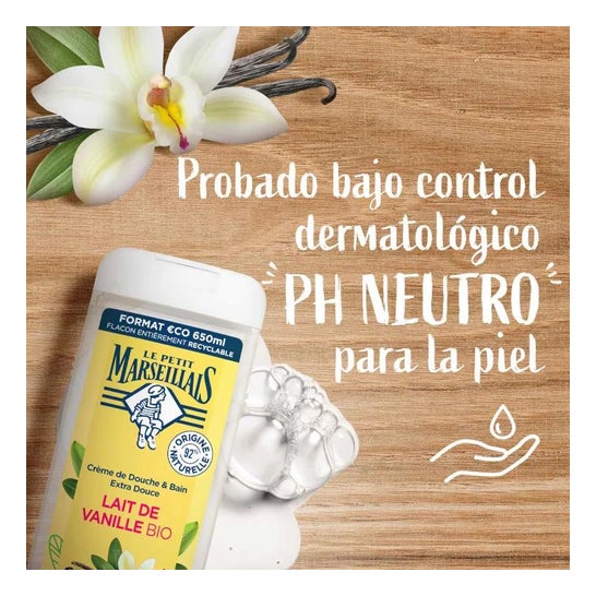 Le Petit Marseillais Gel Baño Leche de Vainilla BIO 650ml Le Petit Marseillais Gel Baño Leche de Vainilla BIO 650ml
