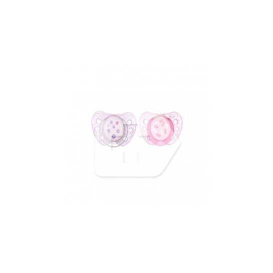 Chicco™ Mannequin anatomique en caoutchouc 0m+ rose 2 Unités