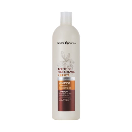 Thader Pharma Shampooing Cheveux Secs Lait de Macadamia et Karité 1 L