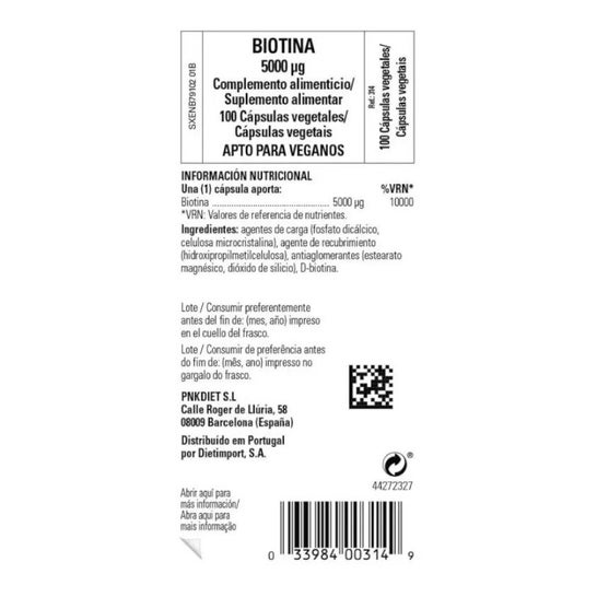 Solgar Super Potency Biotin 5000mcg 100caps Solgar Super Potency Biotin 5000mcg 100caps