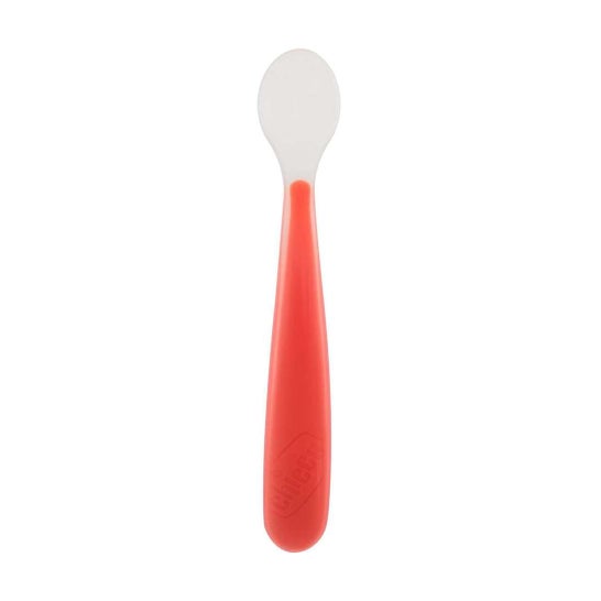 Cuillère souple en silicone Chicco Rouge 6M+ 1pc