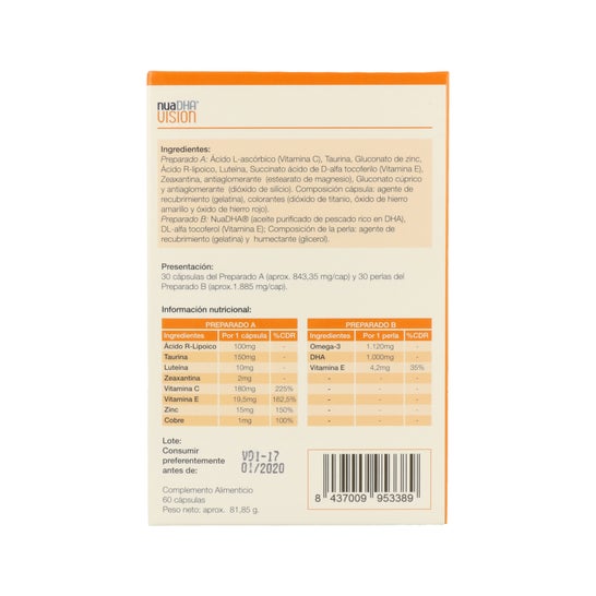 NuaDHA Vision 60 Capsules