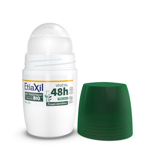 Etiaxil Bio Déodorant Anti-Transpirant Végétal 48h Thé Vert Roll-On 50ml