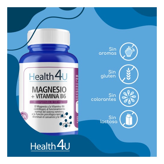 Health 4U Magnésium + Vitamine B6 1200mg 60 Comprimés