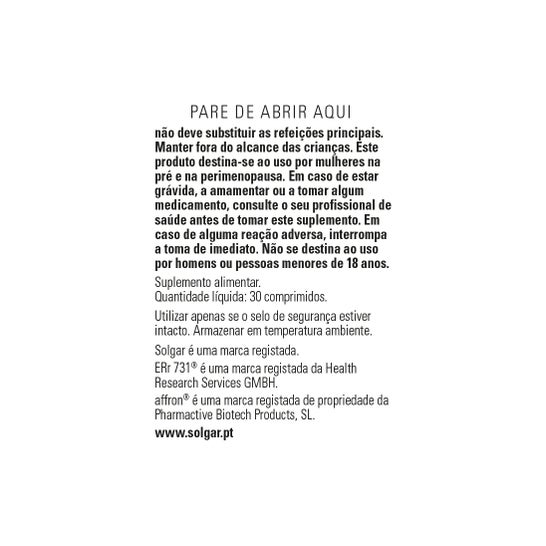 Solgar MenoPrime 30 Comprimés