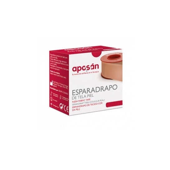 Tissu plâtre Aposan peau 5x1,25cm 1ud