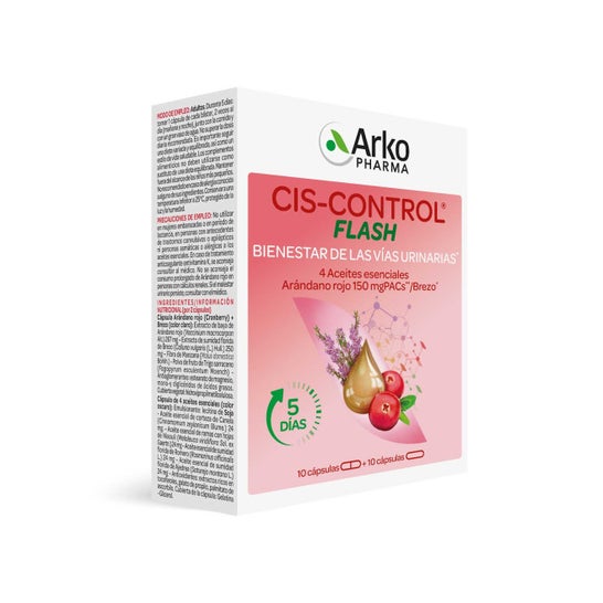 Arkopharma Cis-Control Cranberola Flash 20 Gélules