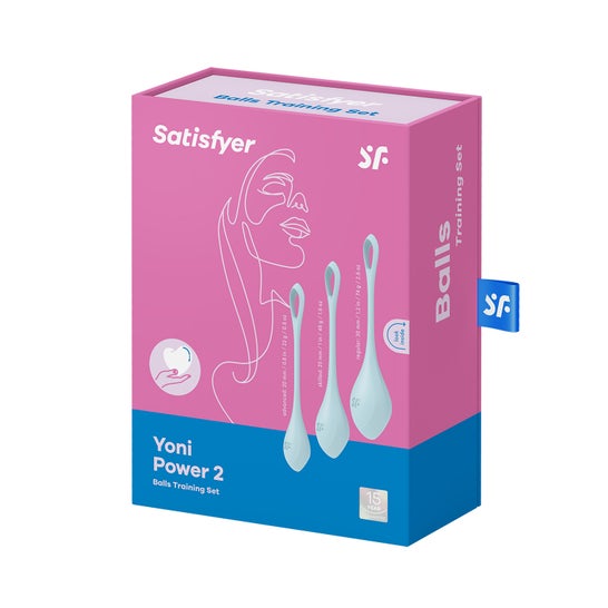 Satisfyer Kit Yoni Power 2 Bolas Chinas Azul Claro