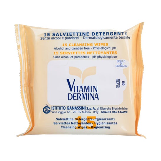 VitaminDermina Serviettes Nettoyantes 15uts