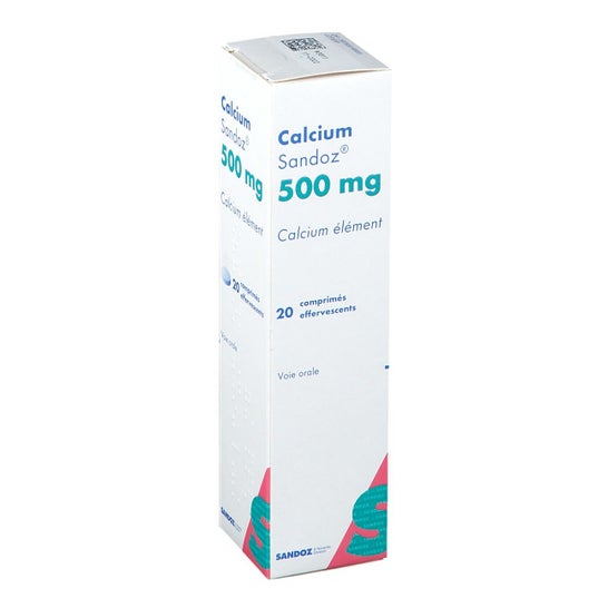Sandoz Calcium 500mg 20 Comprimés