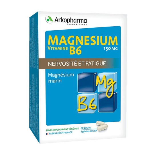 Arkopharma Magnésium et Vitamine B6 60 gélules