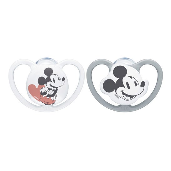 Nuk Space Mickey Soother 0-6M 2 Unités
