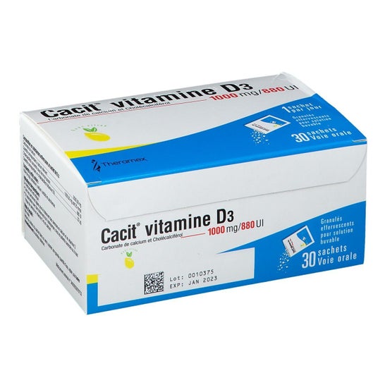 Cacit Vitamine D3 1000mg/880UI 30 Sachets