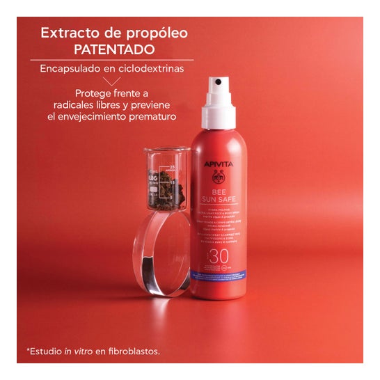 Apivita Bee Sun Safe Spray Hydra Melting Ultra Léger Visage & Corps SPF30 200 ml
