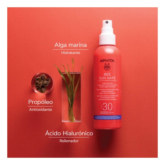 Apivita Bee Sun Safe Spray Hydra Melting Ultra Léger Visage & Corps SPF30 200 ml