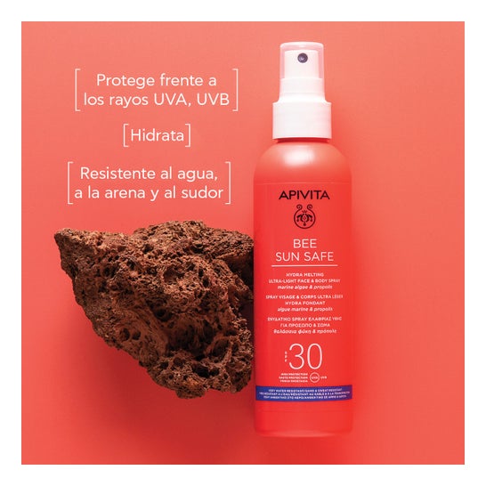 Apivita Bee Sun Safe Spray Hydra Melting Ultra Léger Visage & Corps SPF30 200 ml