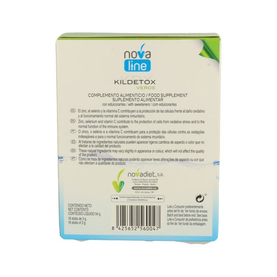 Kildetox Vert purifiant 18 bâtonnets