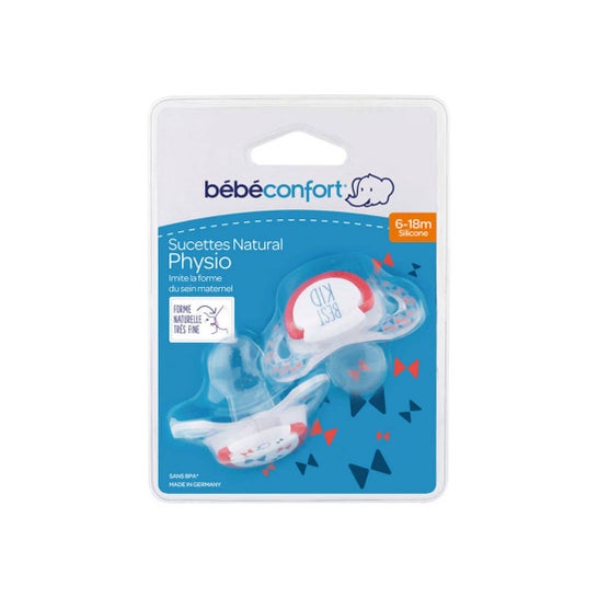 Bebe Confort Natural Physio Sucette 6-18m 1 Paire