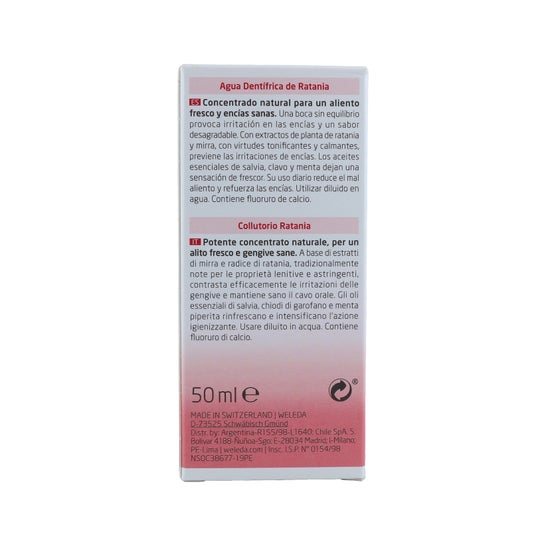 Weleda agua dentófrica de ratania 50ml