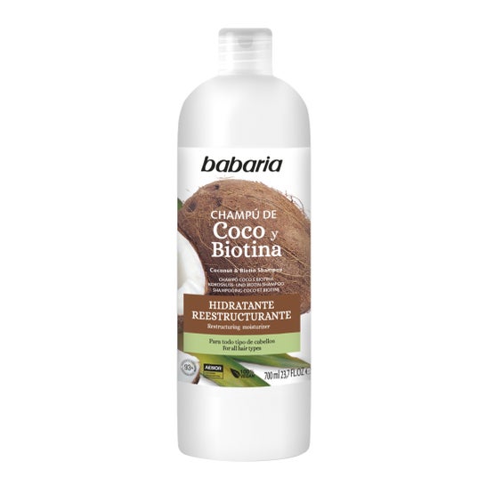 Babaria Shampooing hydratant à la noix de coco et à la biotine 700ml