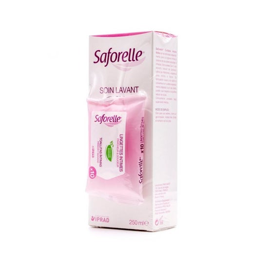 Saforelle Active Intimate Care Pack 250ml + Lingettes 10pcs