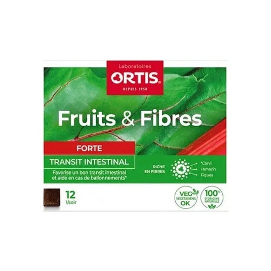 Ortis Fruits&Fibres Forte Transit Intestinal 12 Cubes