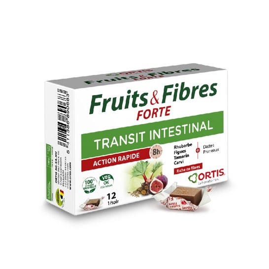 Ortis Fruits&Fibres Forte Transit Intestinal 12 Cubes