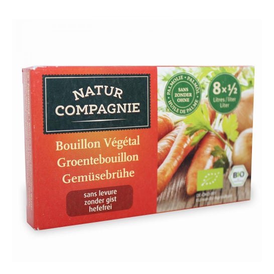 Natur Compagnie Bouillon Légumes Sans Levure Sans Sucre Bio 88g