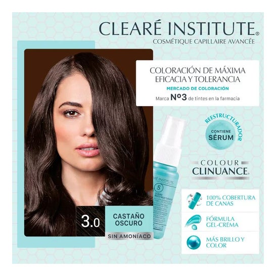 Cleare Institute Colour Clinuance Permanent Dye 30 Dark Brown 170ml Cleare Institute Colour Clinuance Permanent Dye 30 Dark Brown 170ml
