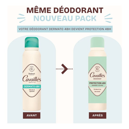 Cavaillès Spray Déodorant Protection 48h 150 ml