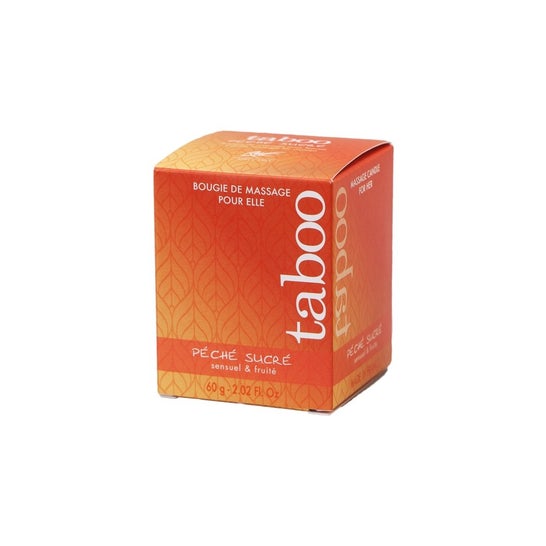 Ruf Taboo Massage Candle For Her Peche Sucre Nectarine Scent 60g