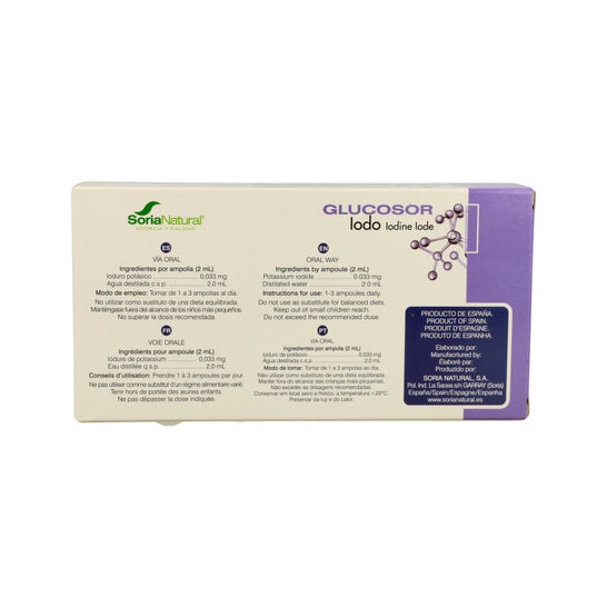 Glucosor Iodo 28 Viales Soria Natural *