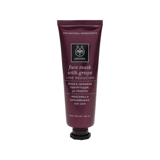 Apivita mascarilla mascarilla facial antiarrugas con uva 50ml