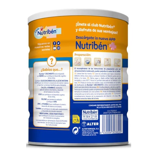Nutribén® Growth Pro+ 800g Nutribén® Growth Pro+ 800g