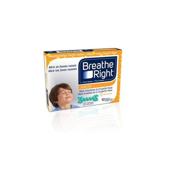 Breathe Right Tiras Nasais Junior 10 Unidades