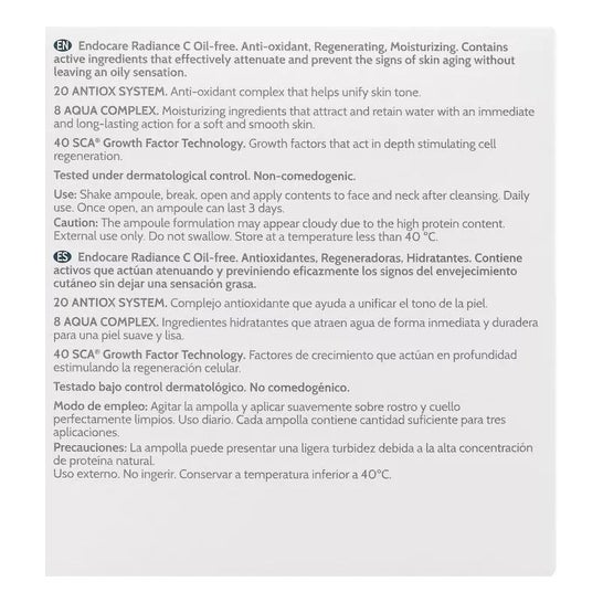 Endocare Radiance C Oil-Free Ampoules 30x2ml Endocare Radiance C Oil-Free Ampoules 30x2ml