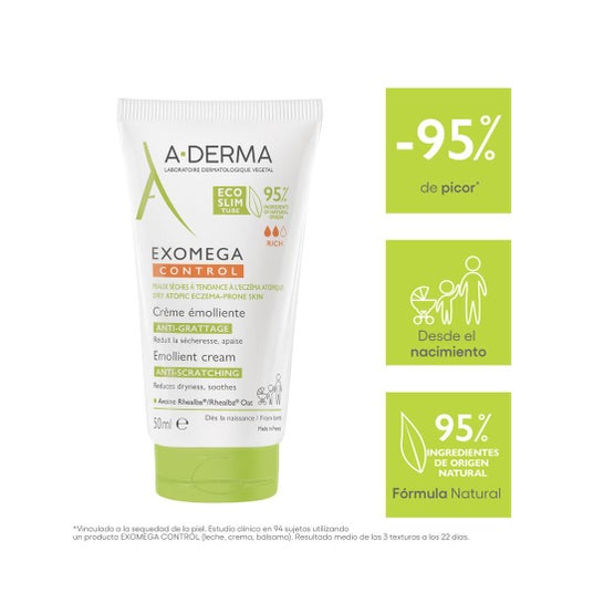 A-Derma Exomega Control Crème Émolliente Anti-Grattage 50 ml