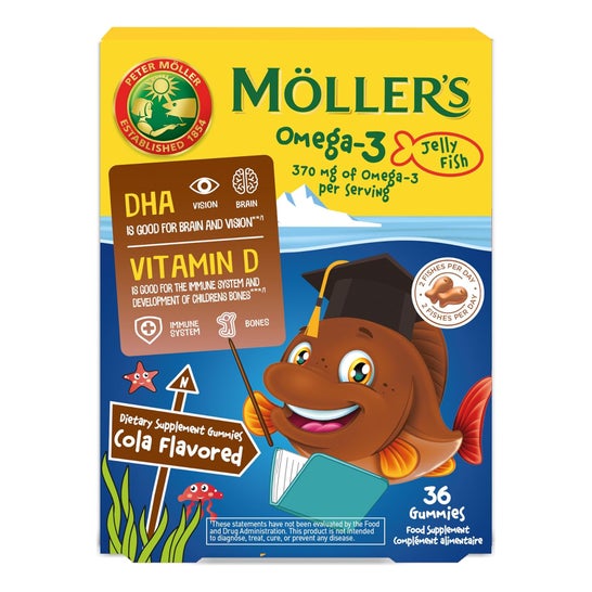 Möller's Omega 3 Jelly Fish Cola 36 Gommes