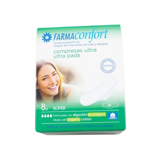 Tampons Farmaconfort Ultrafine 100% coton 8 pièces