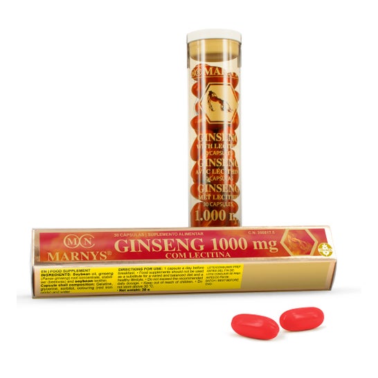 Marnys Ginseng 1000mg Avec Lécithine 30caps
