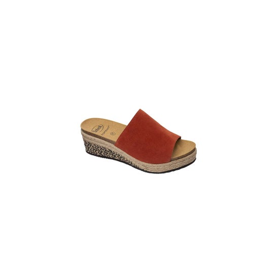 Scholl Mule Compensée Malaga Rouille 36 1 Paire
