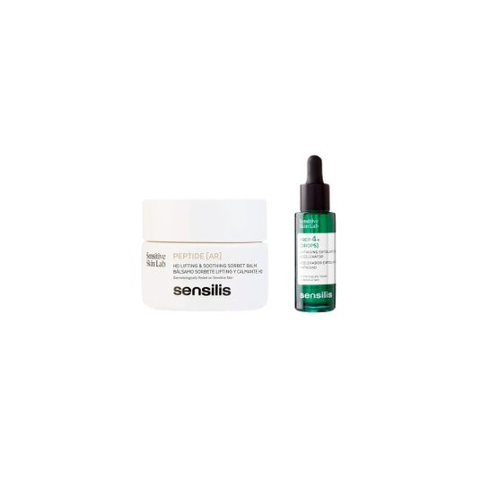 Sensilis Coffret Peptide AR Baume 50 ml + Prep4 Drops Sérum 14 ml