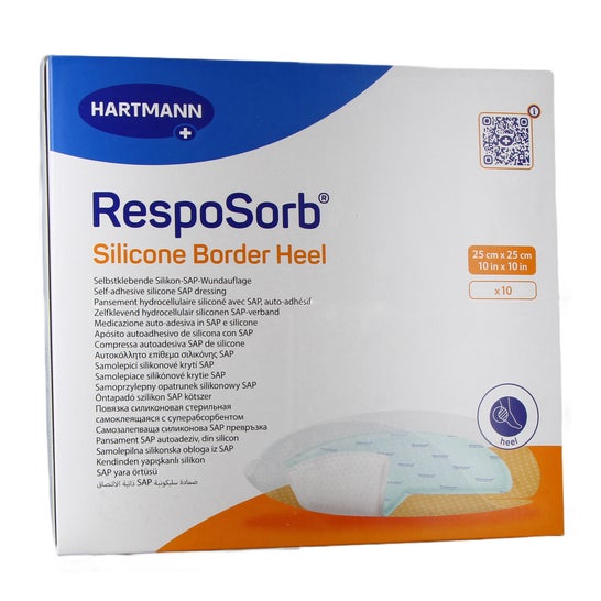 Hartmann RespoSorb Silicone Border Heel 25 x 25 cm 10 uds