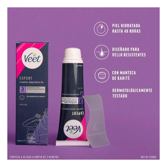 Veet Expert Crema Depilatoria Axilas 100ml Veet Expert Crema Depilatoria Axilas 100ml