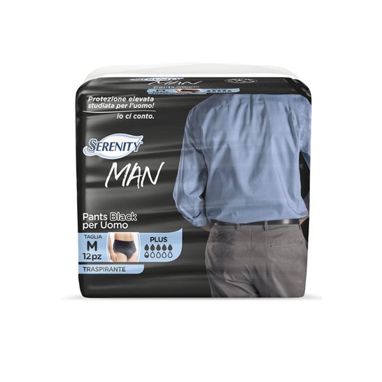 Serenity Pants Black Man Plus Taille M 12uts