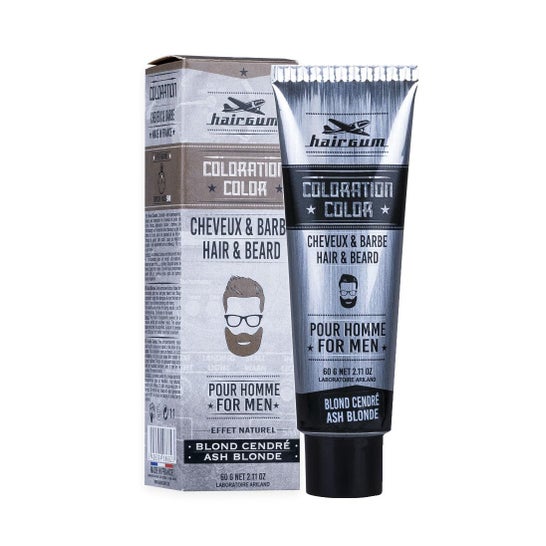 Hairgum Coloration Barbe et Cheveux 6.1 Blond Cendré 60 g