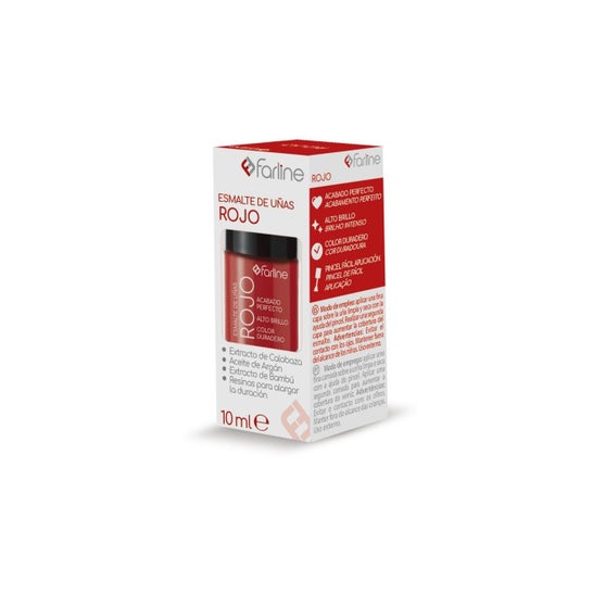 Farline Vernis à ongles rouge 10 ml
