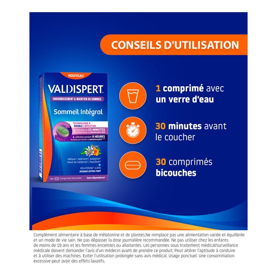 Valdispert Sommeil Intégral 30 Comprimés